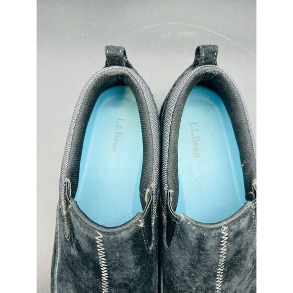 LL Bean Shoes Women’s Size 10~Slip On Loafers 293353 Dk NavySuede - Picture 3 of 6
